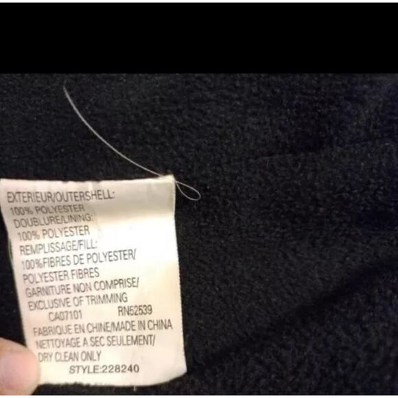 Utex Suede Trim Quilted Riding Black Fleece Lined Full Zip Jacket Womens Medium - Picture 10 of 10